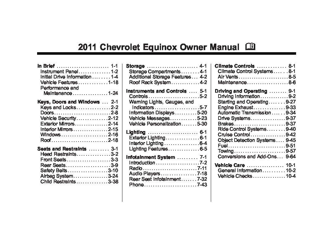 2011 Chevrolet Equinox Image