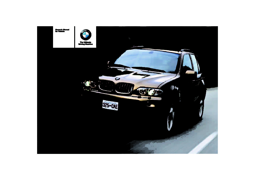 2005 BMW X5 3.0i Owner's Manual | OwnerManual