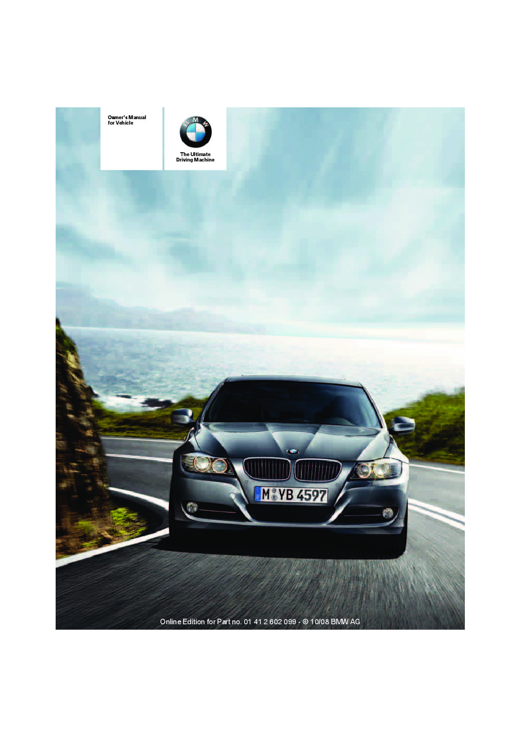 2009 BMW 3 Sedan Owner’s Manual Image