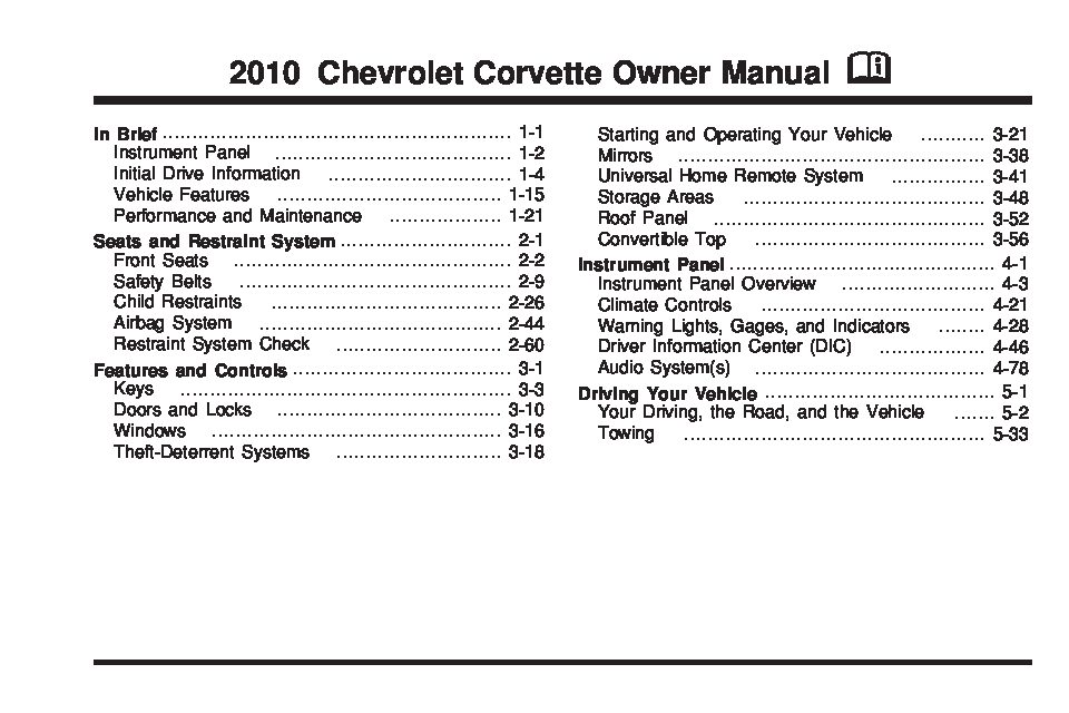 2010 Chevrolet Corvette Image
