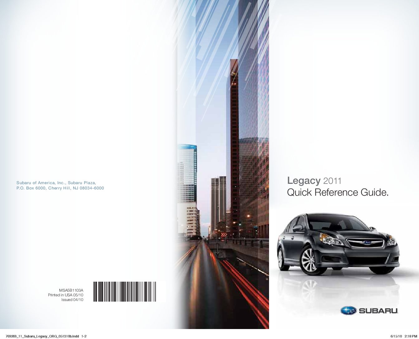 2011 Subaru Legacy Image