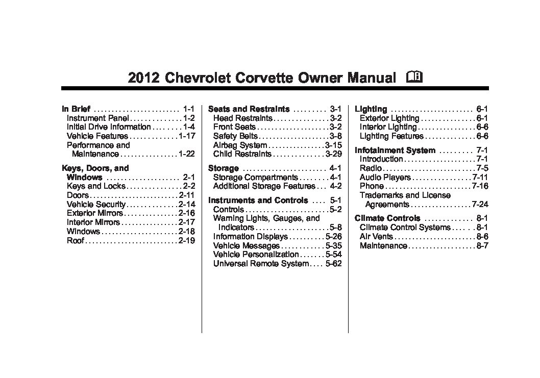 2012 Chevrolet Corvette Image