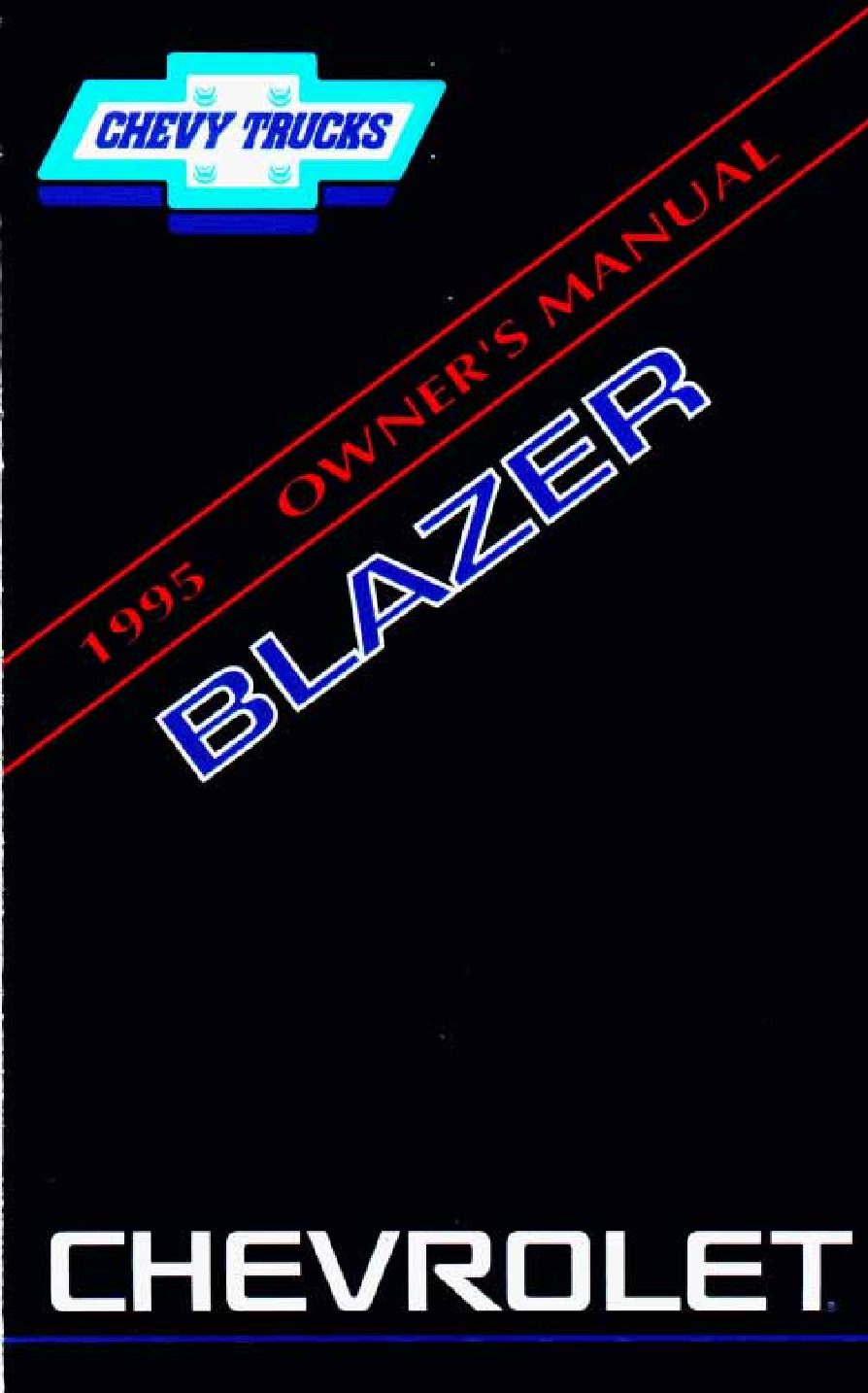 1995 Chevrolet Blazer owner’s manual Image