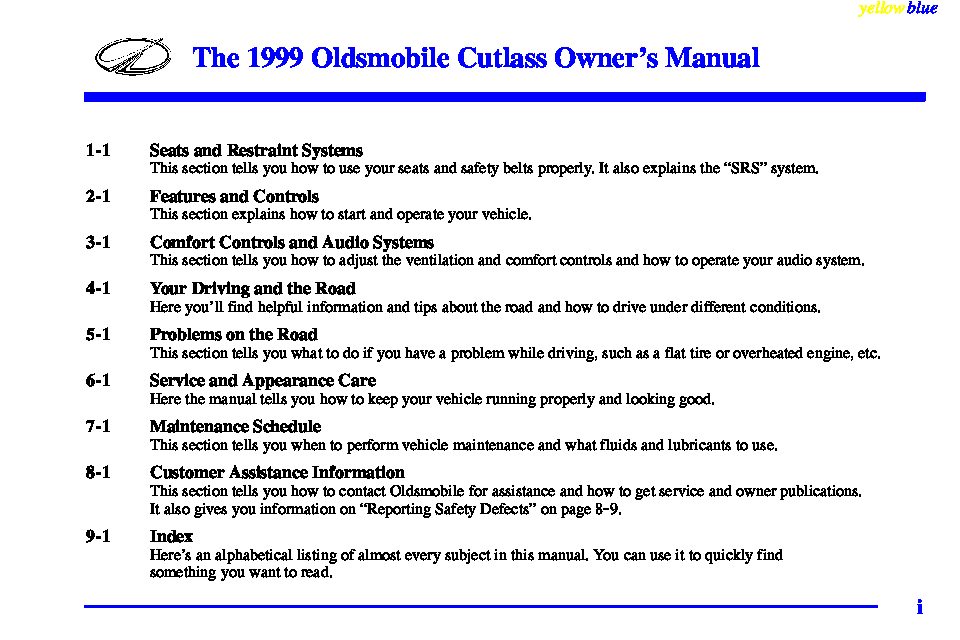 1999 Oldsmobile Cutlass Image