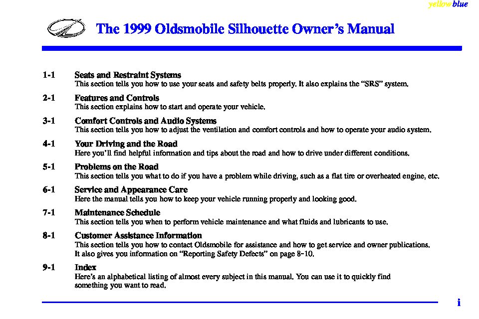 1999 Oldsmobile Silhouette Image