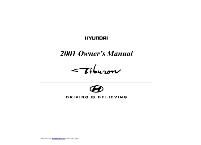 2001 Hyundai Tiburon Image