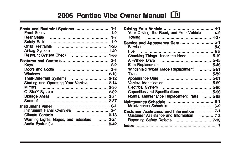 2006 Pontiac Vibe Image