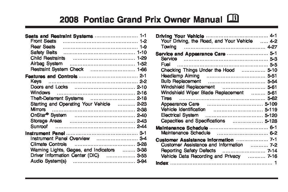 2008 Pontiac Grand-Prix Image