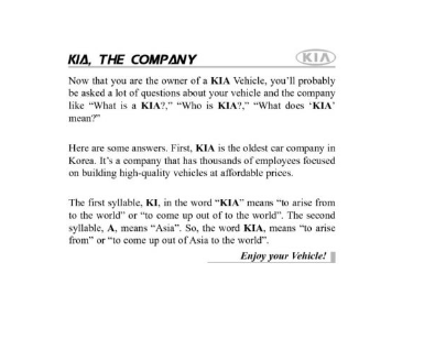 2009 KIA Soul Owners Manual Image