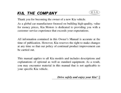 2011 KIA Soul Owners Manual Image