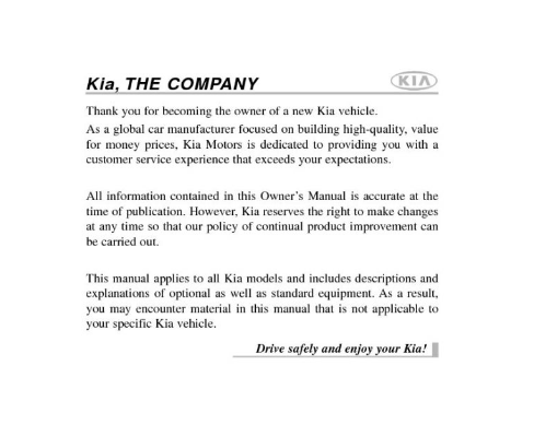 2012 KIA Soul Owners Manual Image
