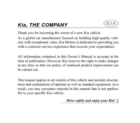 2014 KIA Soul Owners Manual Image
