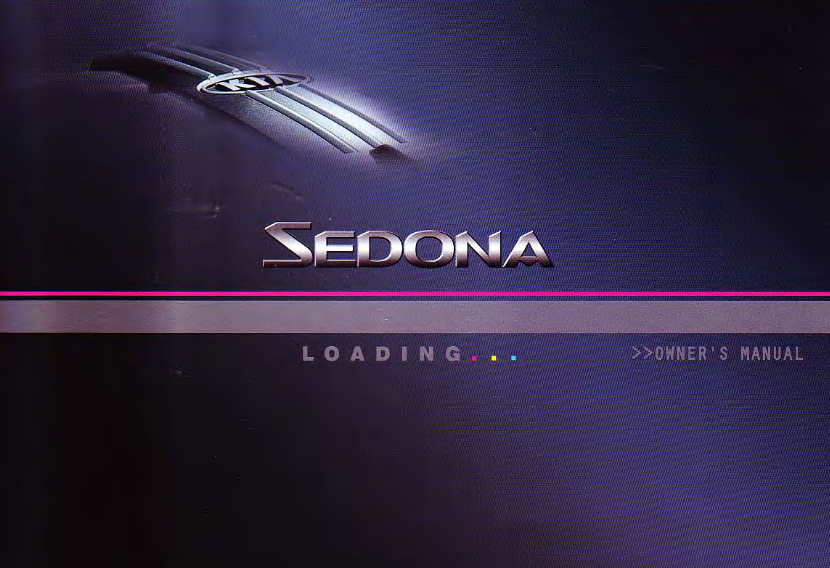 2004 Kia Sedona Owners Manual Image