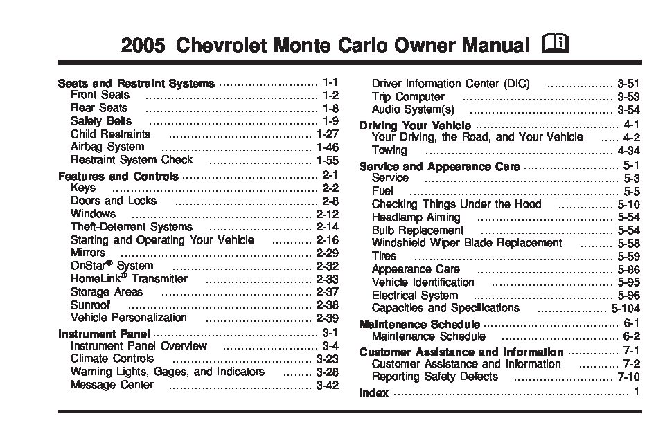 2005 Chevrolet Monte Carlo Image