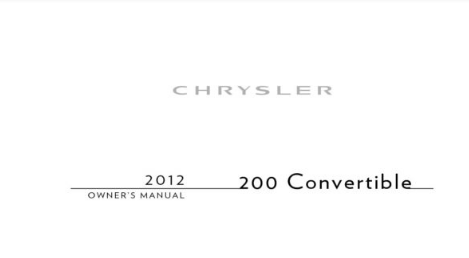 2012 Chrysler 200 Convertible Image