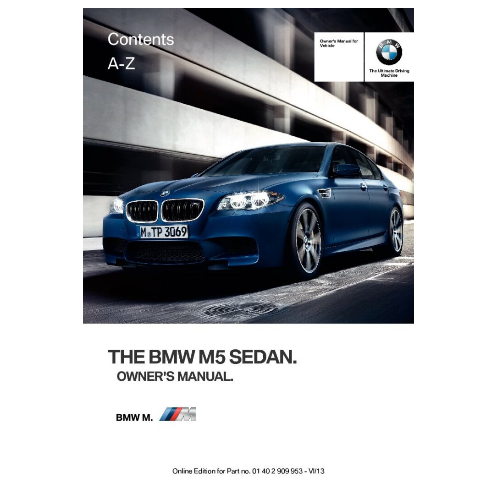 2015 BMW M5 Owner’s Manual Image