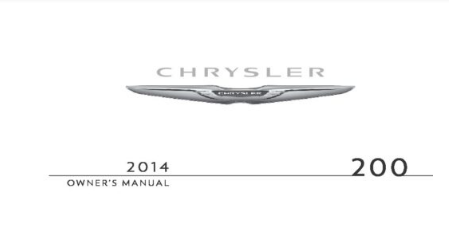 2014 Chrysler 200 Convertibles Owners Manual Image