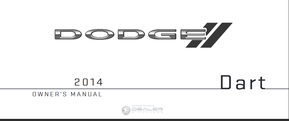 2014 Dodge Dart Owner’s Manual Image