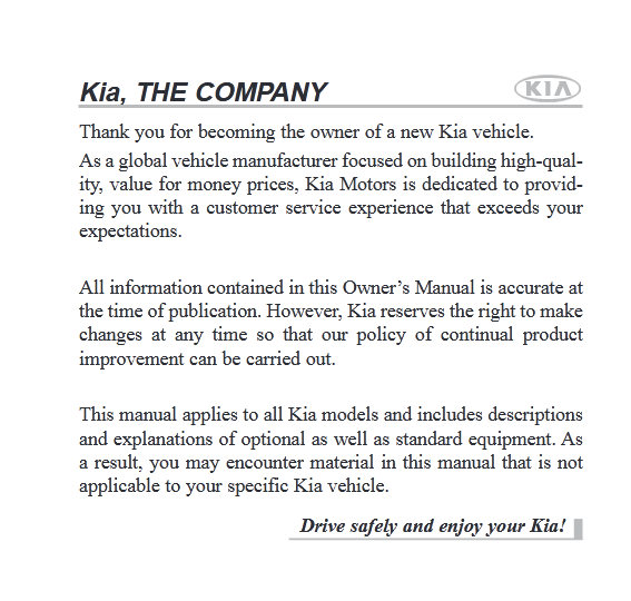 2015 KIA Sorento Owner's Manual [Sign Up & Download] | OwnerManual