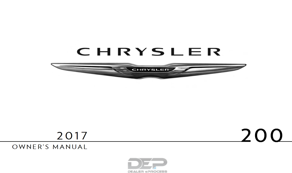 2017 Chrysler 200 Owners Manual Image