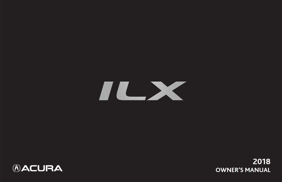 Download 2018 Acura ILX owners manual Image