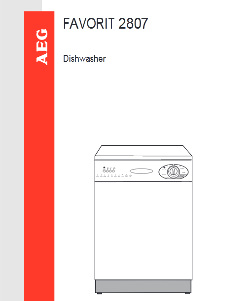 AEG 2807 Dishwasher Image