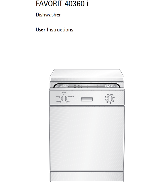 AEG 40360 I Dishwasher Image