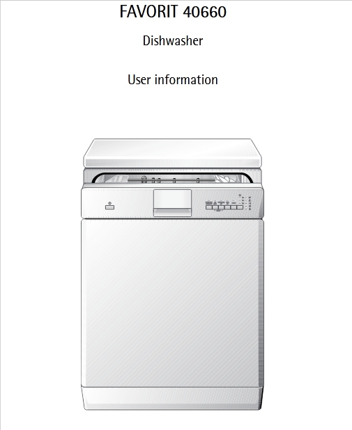 AEG 40660 Dishwasher Image