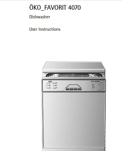 AEG 4070 Dishwasher Image