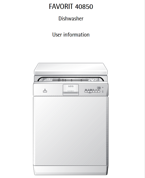 AEG 40850 Dishwasher Image