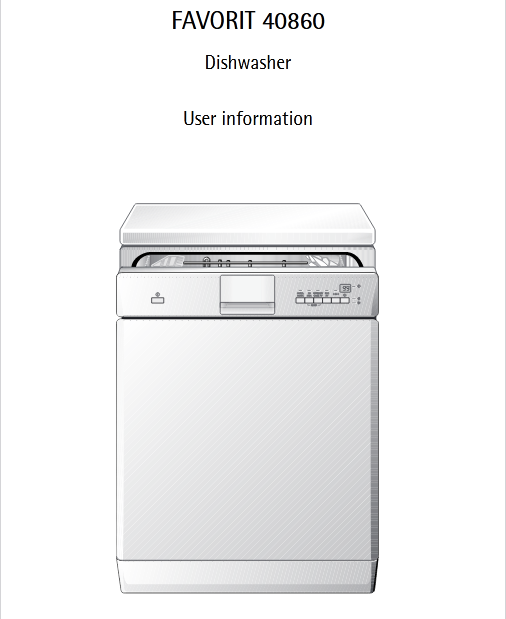 AEG 40860 Dishwasher Image