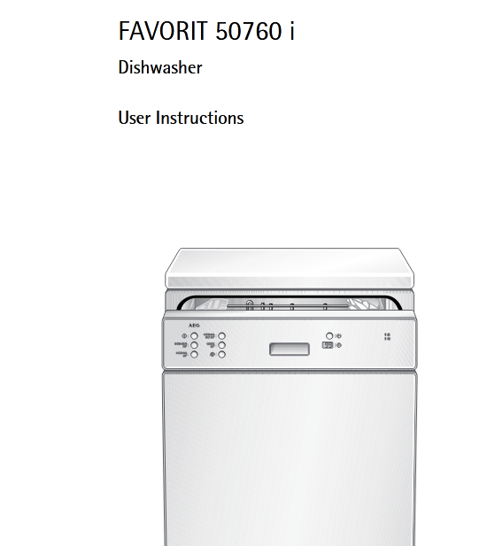 AEG 50760 I Dishwasher Image