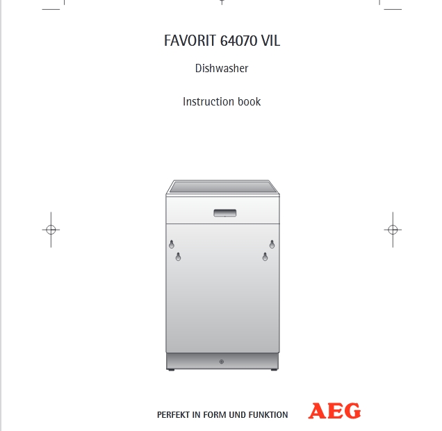 AEG 64070 VIL Dishwasher Image