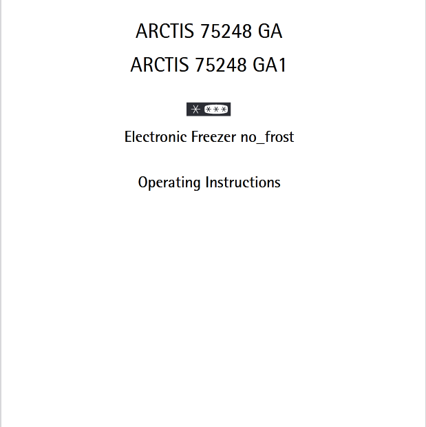 AEG 75248 GA Freezer Image