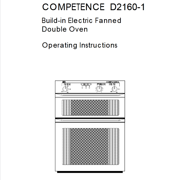 AEG D2160-1 Double Oven Image