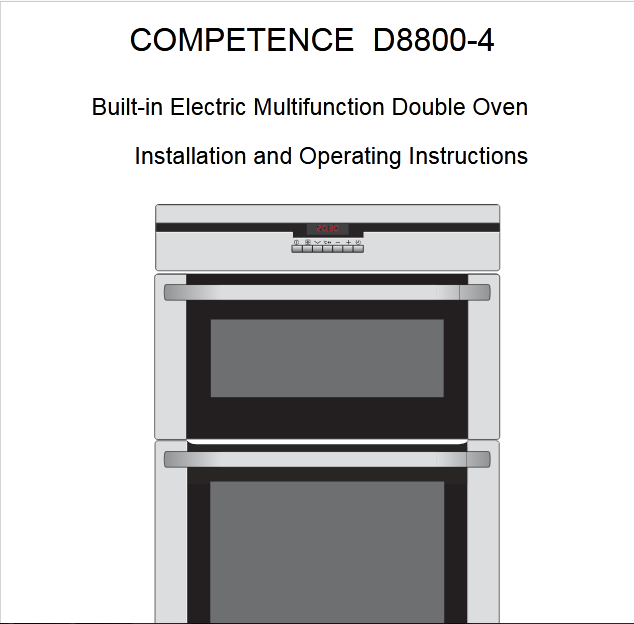 AEG D8800-4 Double Oven Image