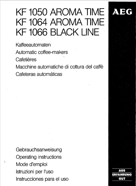 AEG KF 1050 Coffeemaker Image