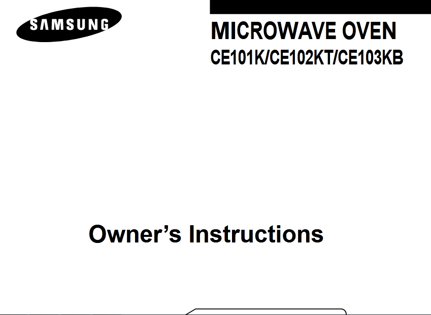 Samsung CE101K Microwave Oven Image