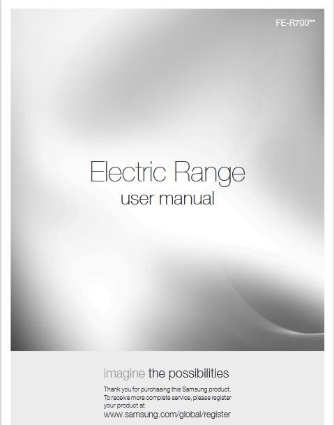 Samsung DG68-00294A Range User Manual Image