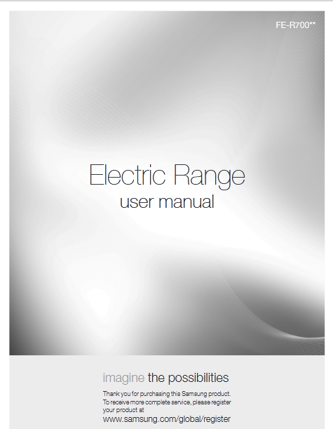 Samsung FE-R700 Range User Manual Image