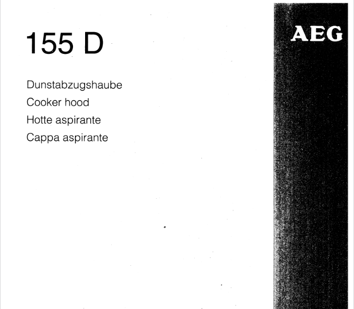 AEG 155 D Ventilation Hood Image