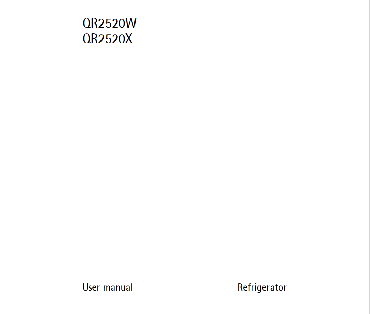 AEG QR2520X Refrigerator Image