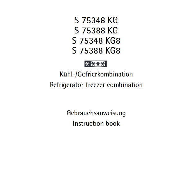 AEG S 75388 KG Refrigerator Image