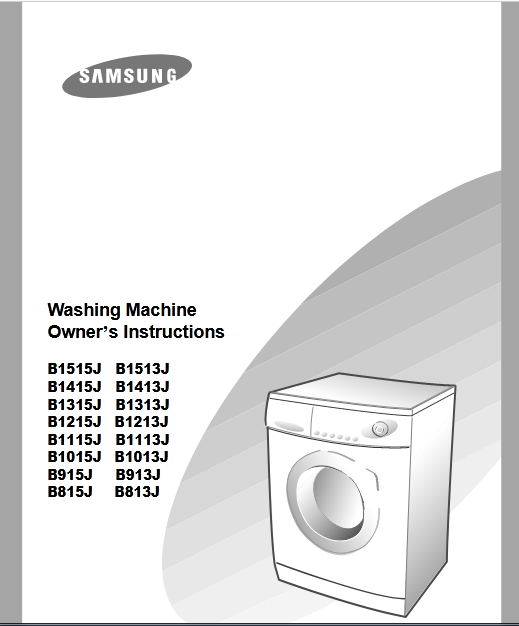 Samsung B1015J Washer Image