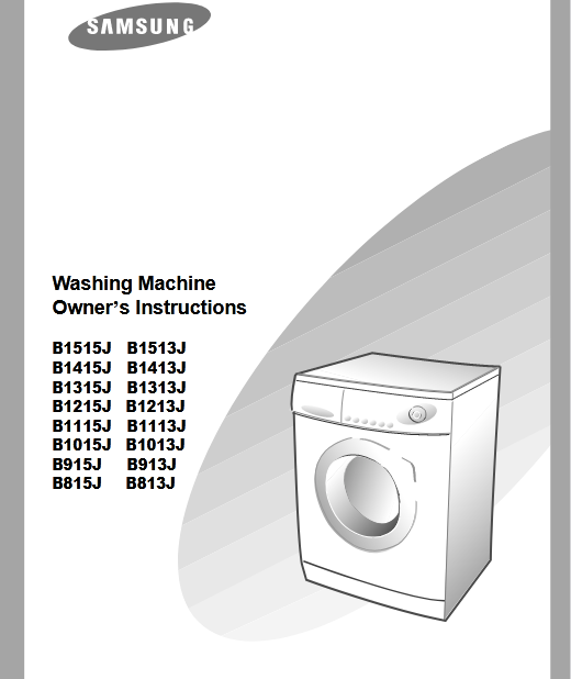Samsung B1115J Washer Image