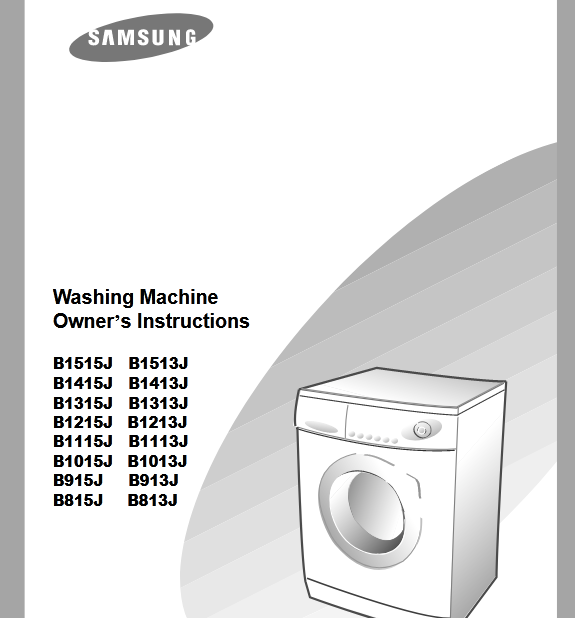 Samsung B1213J Washer Image