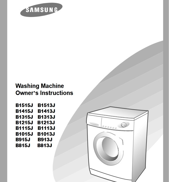 Samsung B1215J Washer Image