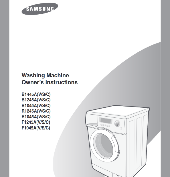 Samsung B1245A(V/S/C) Washer Image