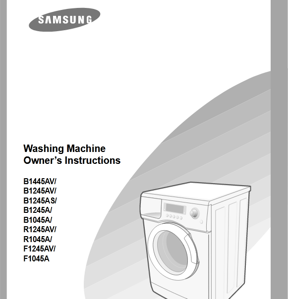 Samsung B1245A Washer Image