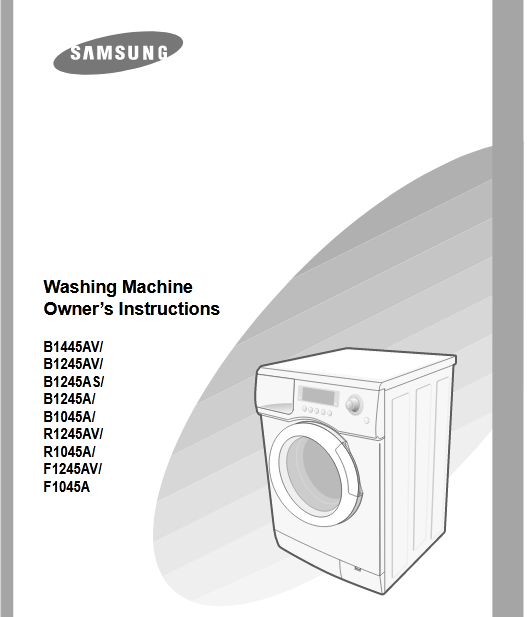 Samsung B1245AS Washer Image